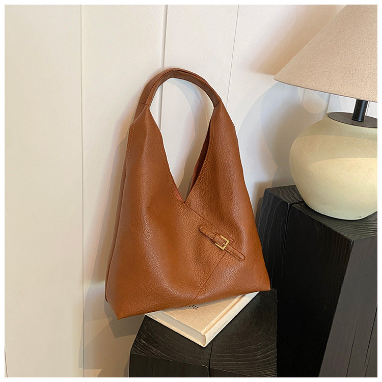Grand sac porté épaule simili cuir – photo 2 – Frippin'Dealz
