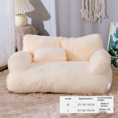 Canapé pour chat et petit chien en peluche – photo 6 – Frippin'Dealz
