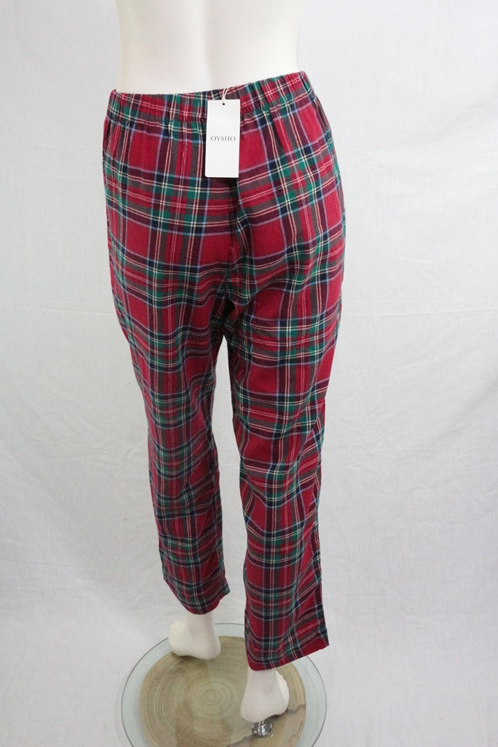 Pantalon pyjama Oysho tartan rouge écossais S neuf avec étiquette 5