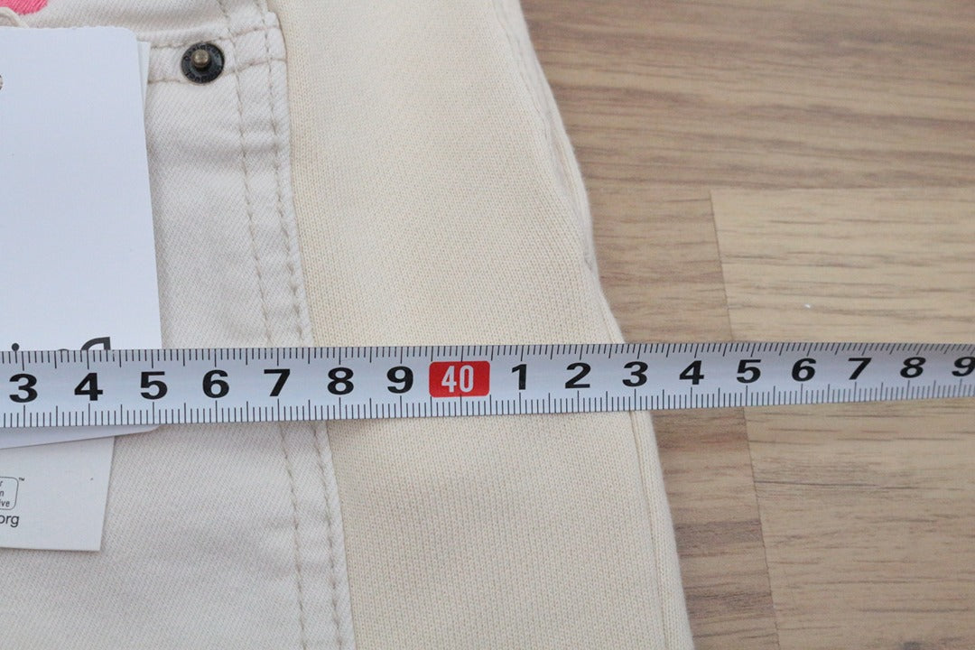 Pantalon jogger Desigual beige brodé fleurs taille Xs neuf 14