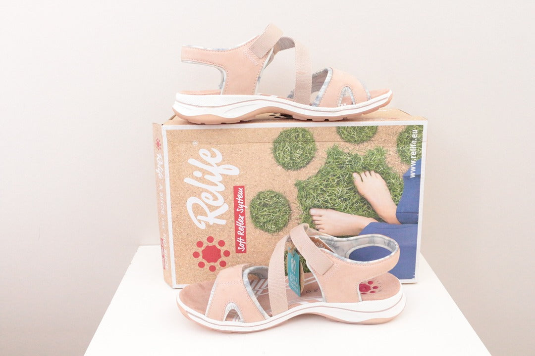 Sandales Relife confort rose 38 neuves avec boîte 4
