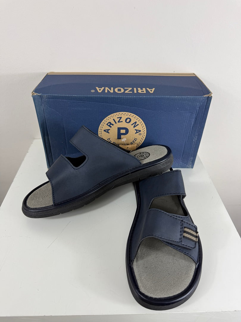 Mules en cuir bleu marine Arizona Patrizio Uzzi 41 1