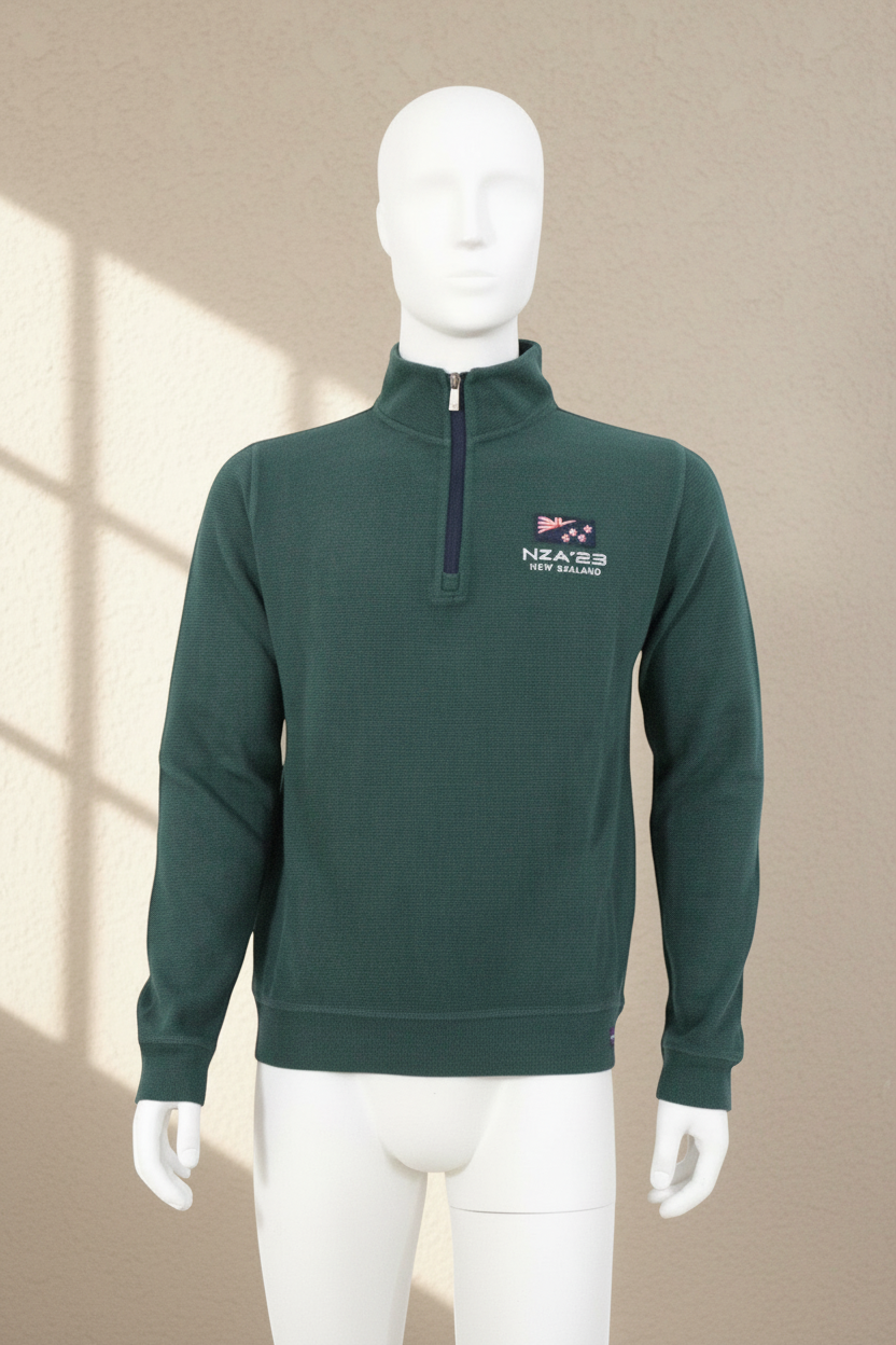 N.Z.A. - New Zealand Auckland Sweat-shirt Coton, Polyester Vert   Neuf
