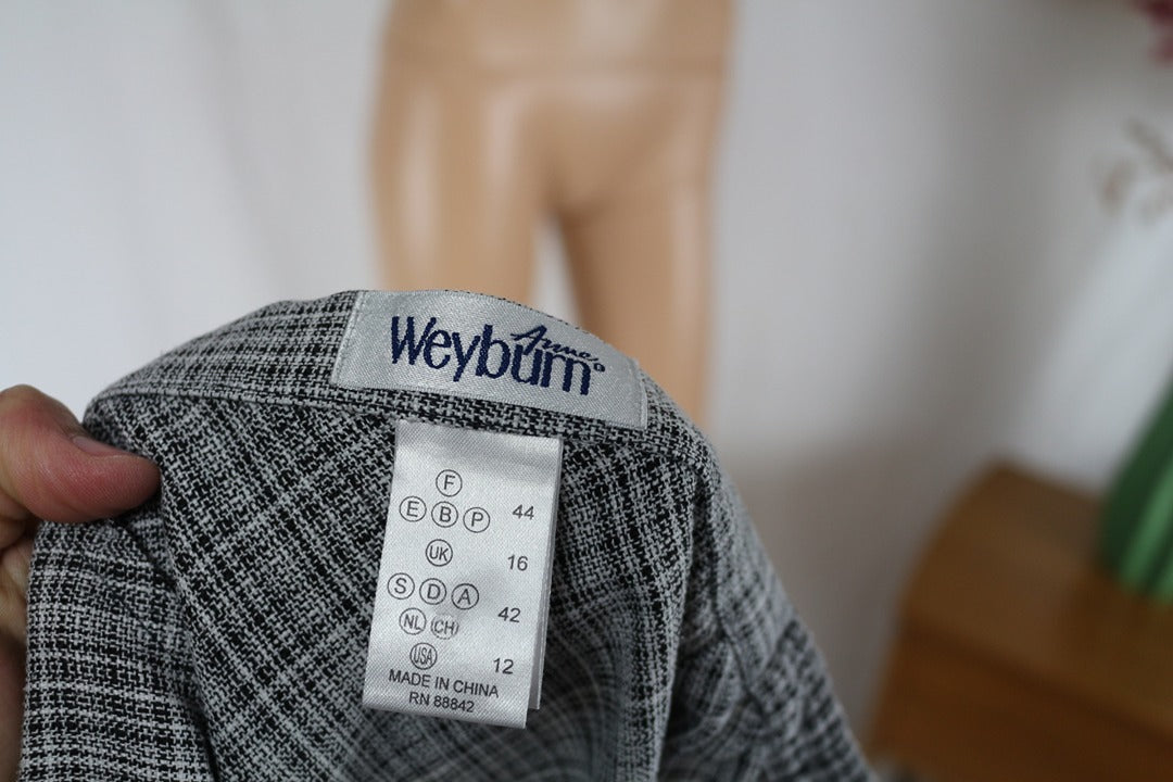 Jupe midi Weyburn gris chiné carreaux taille 44 7