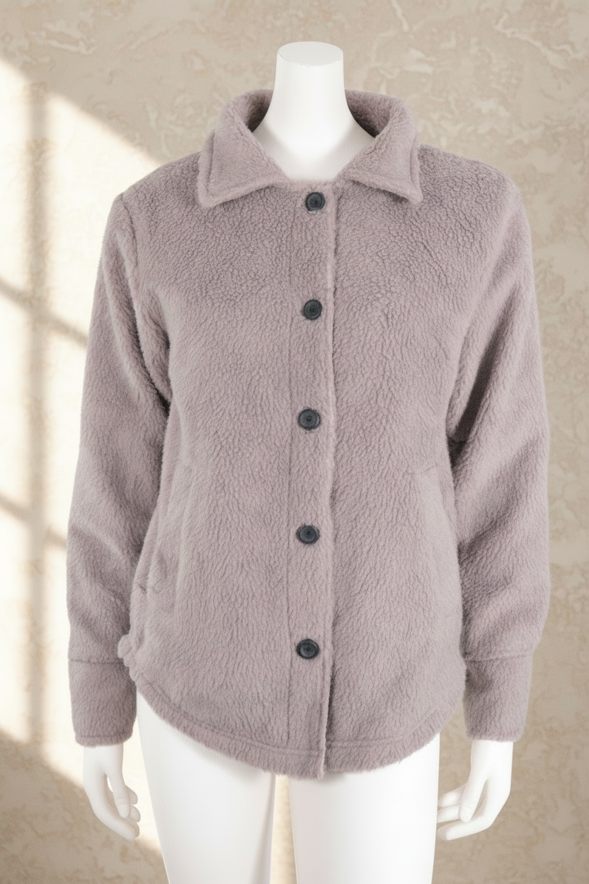 Teddy Jacket Veste Teddy Polyester Marron   Neuf