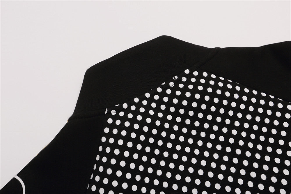 Veste zippée col montant pois bandes latérales doublure polaire homme – photo 18 – Frippin'Dealz