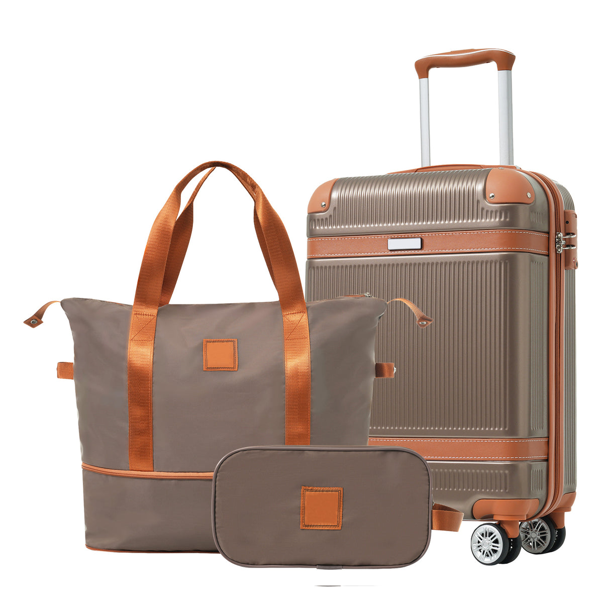 Set de voyage valise cabine cuivré – photo 16 – Frippin'Dealz