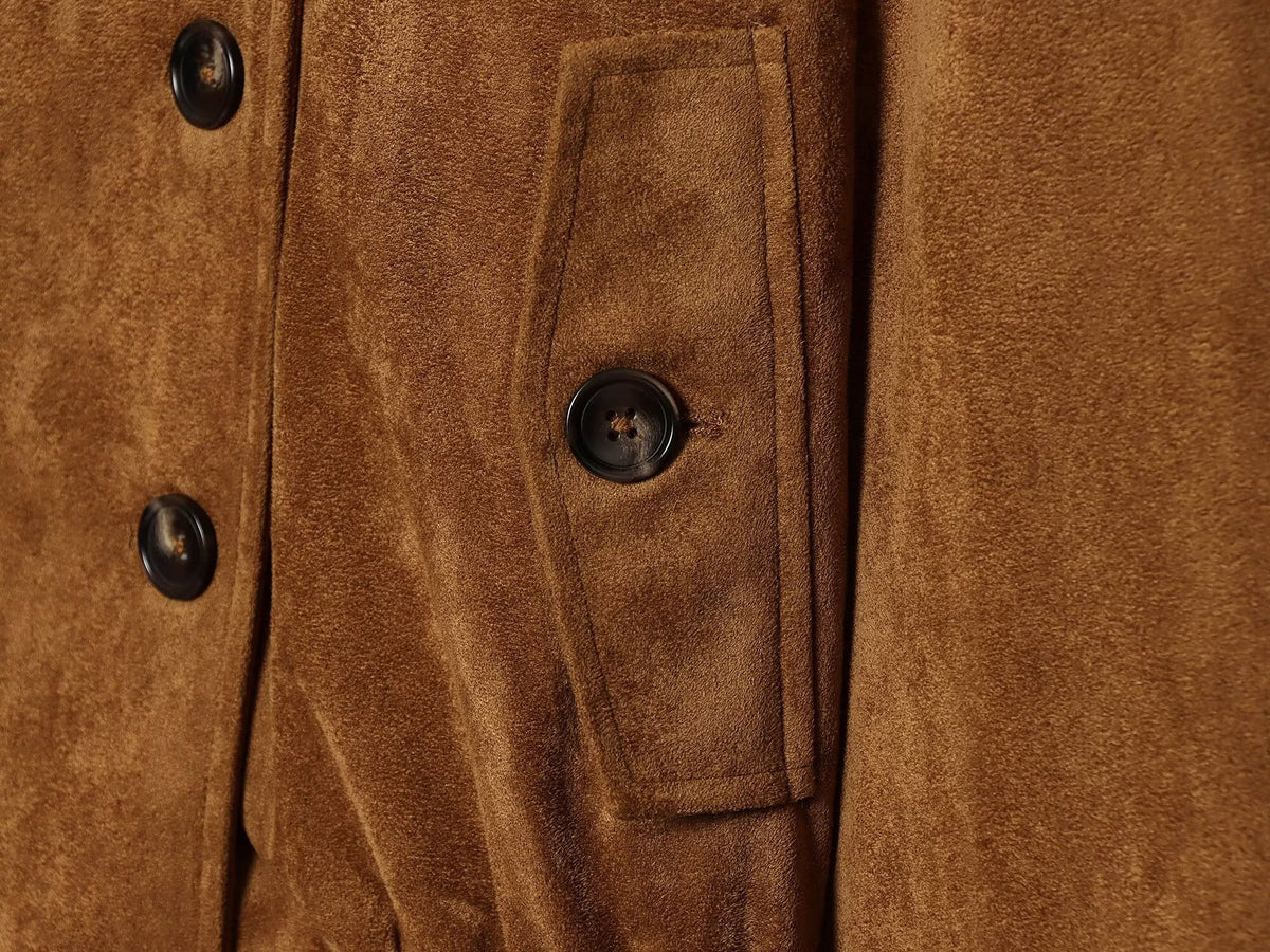 Veste courte col montant effet daim taille élastique femme – photo 12 – Frippin'Dealz