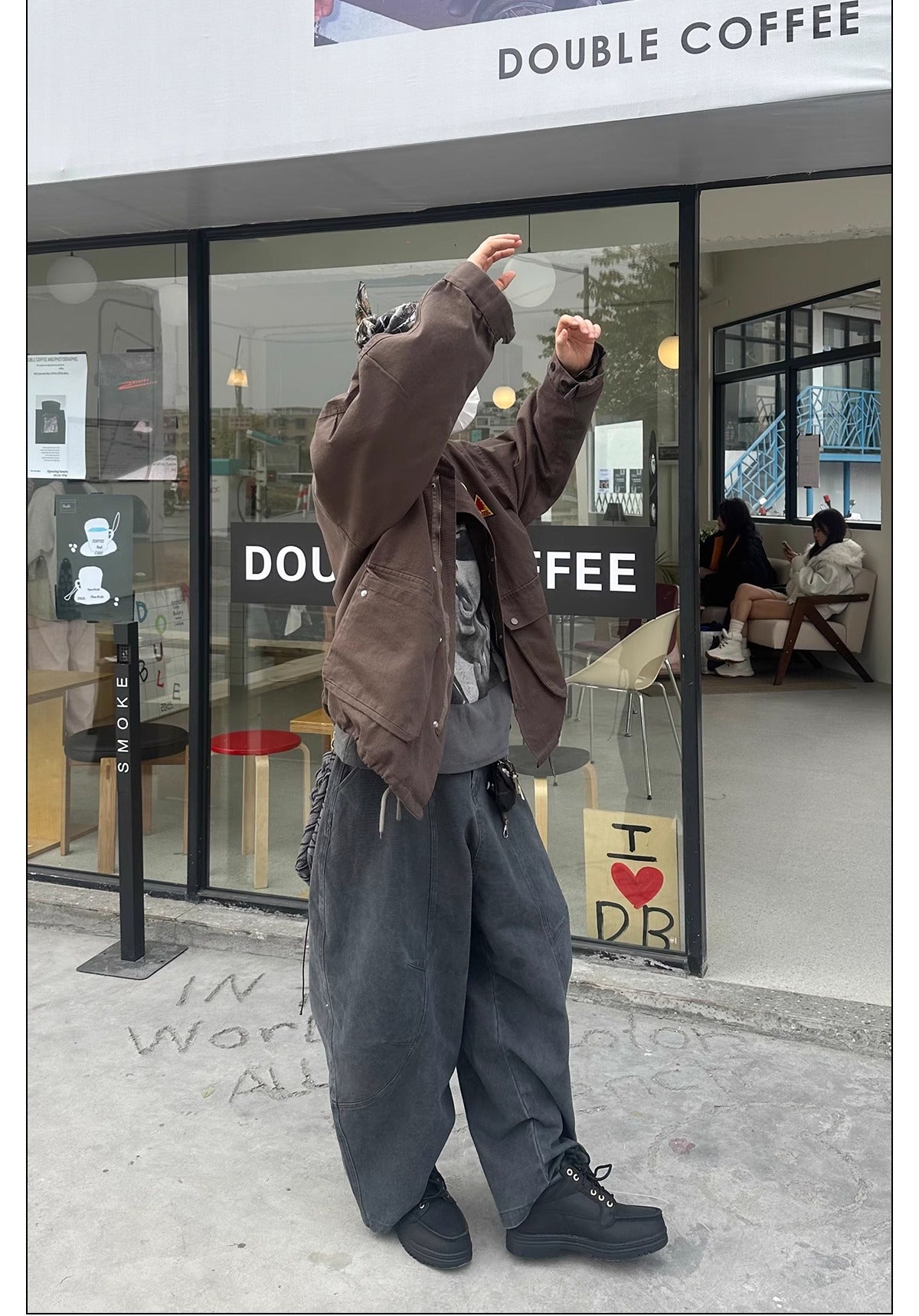 Jean droit large rétro pour homme, pantalon déstructuré à jambes larges 23