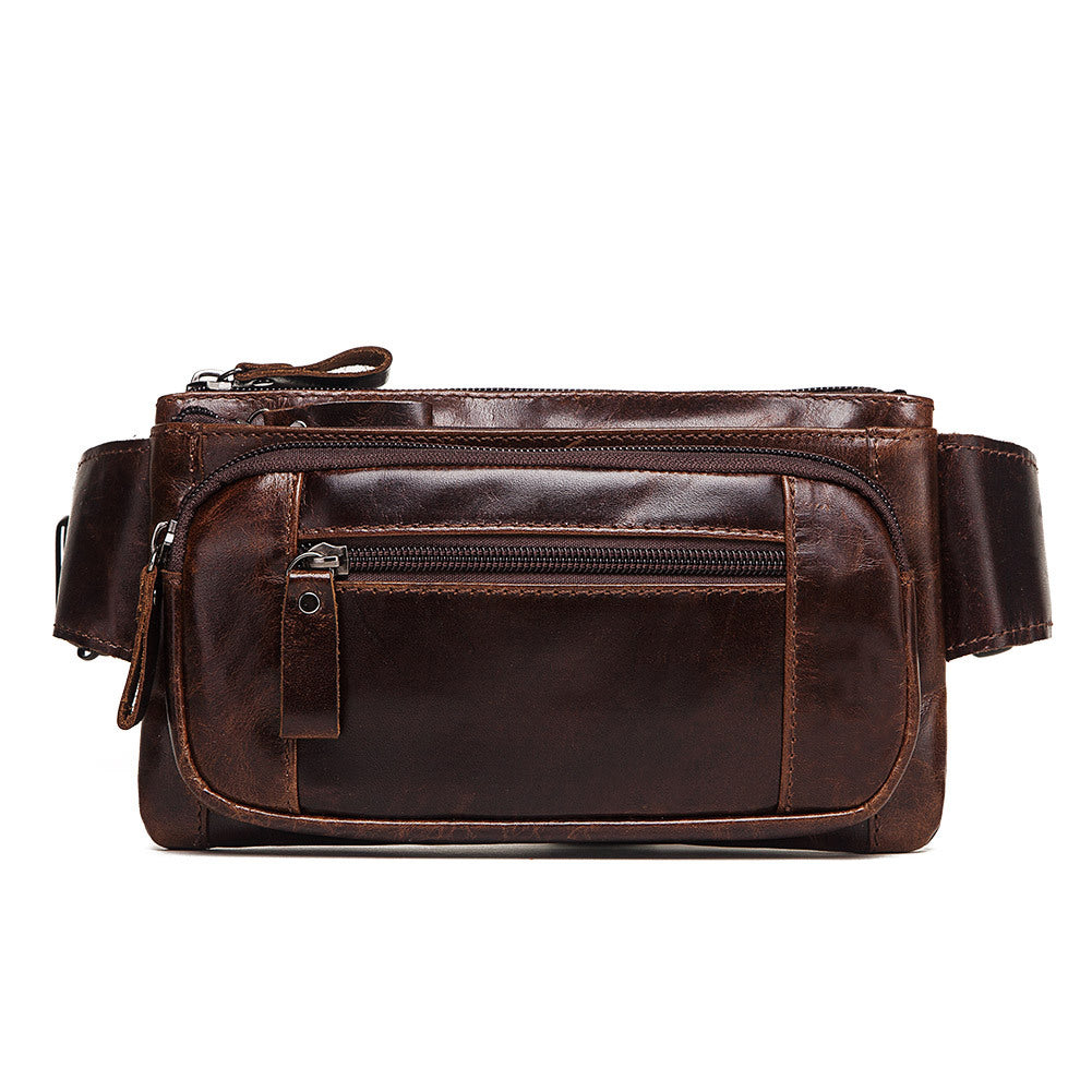 Sacoche banane homme cuir vintage – photo 2 – Frippin'Dealz