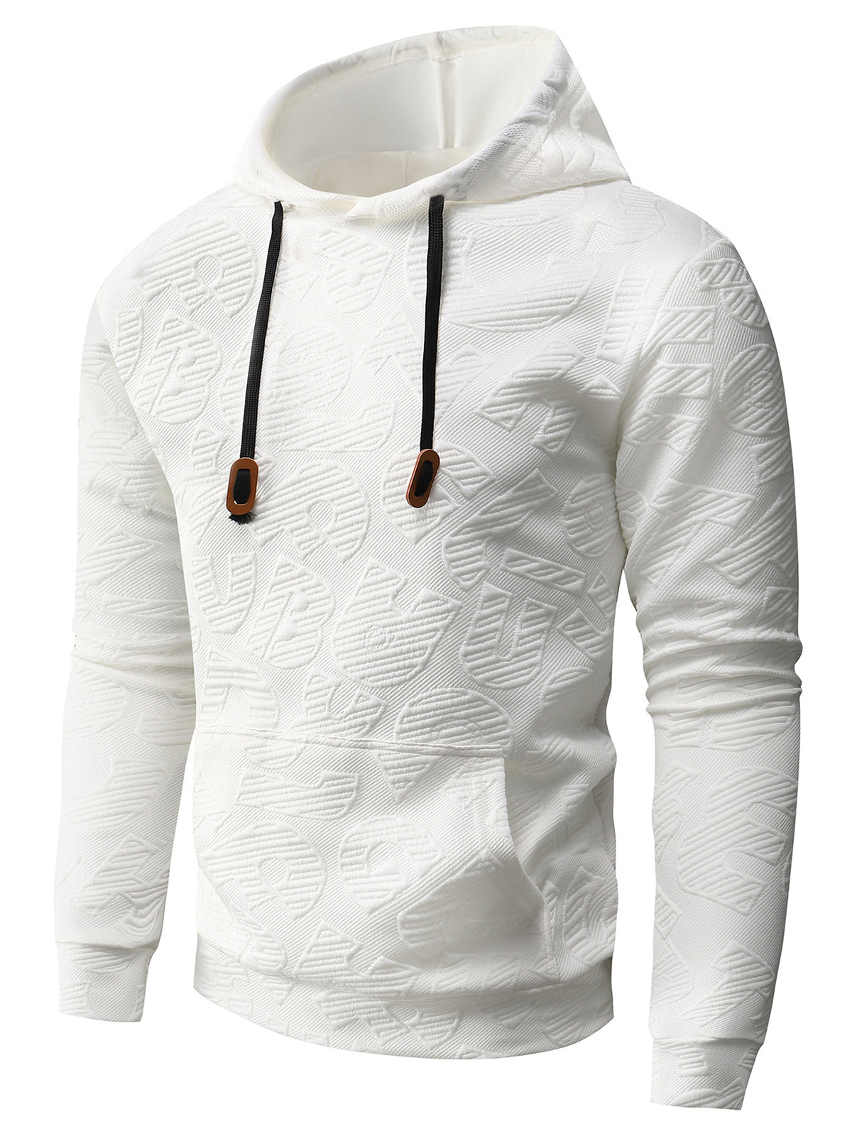 Sweat à capuche jacquard à petits carreaux pour homme, style couple tendance 5