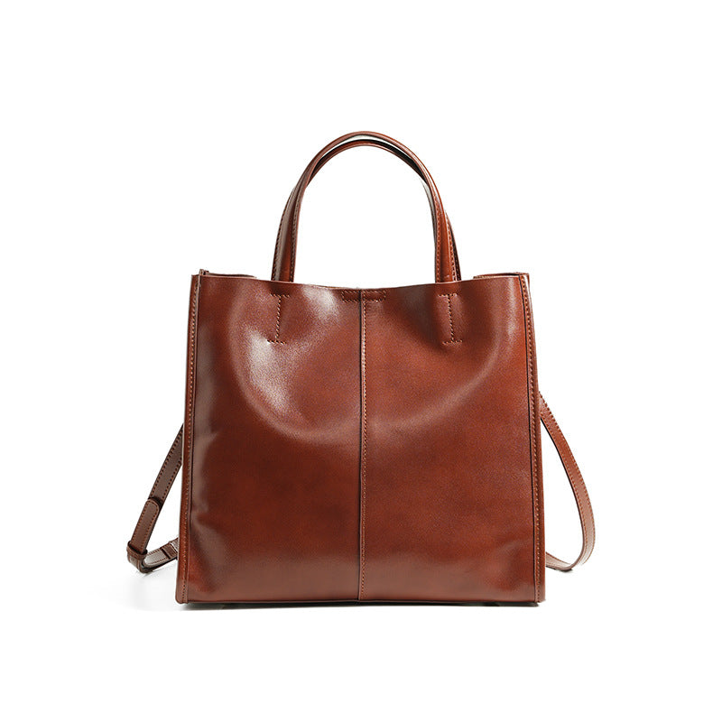 Sac cabas cuir de vachette tanné végétal – photo 7 – Frippin'Dealz