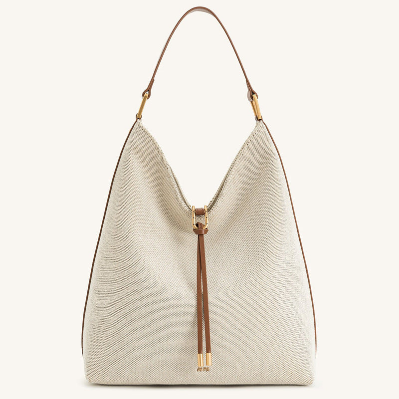 Sac hobo souple fermoir doré – photo 1 – Frippin'Dealz
