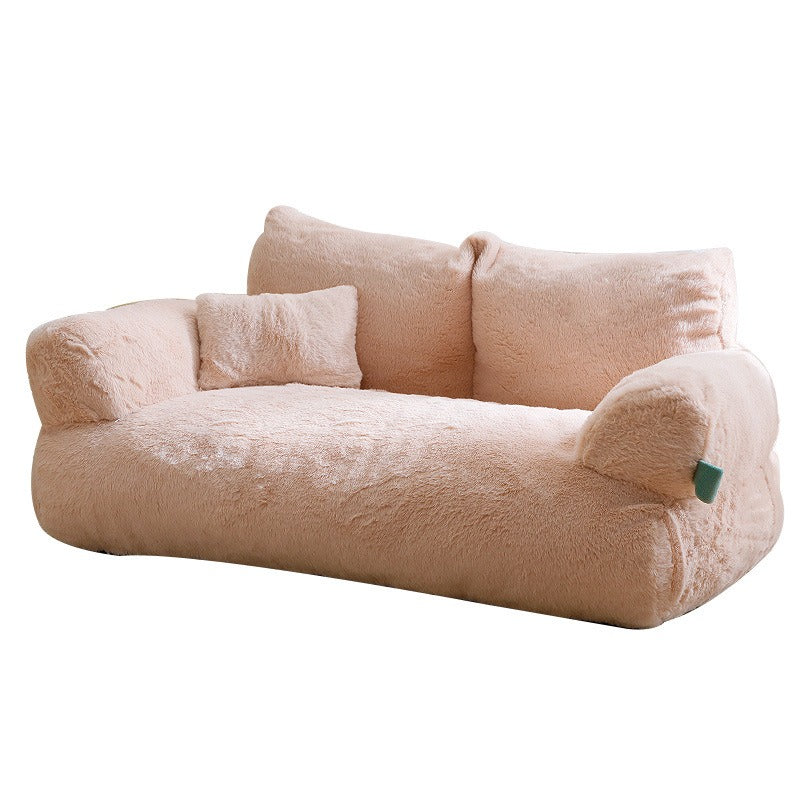 Canapé pour chat et petit chien en peluche – photo 1 – Frippin'Dealz