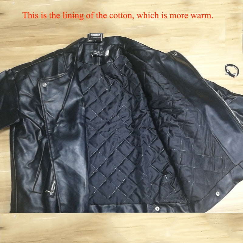 Veste simili cuir noir oversize style perfecto – photo 5 – Frippin'Dealz