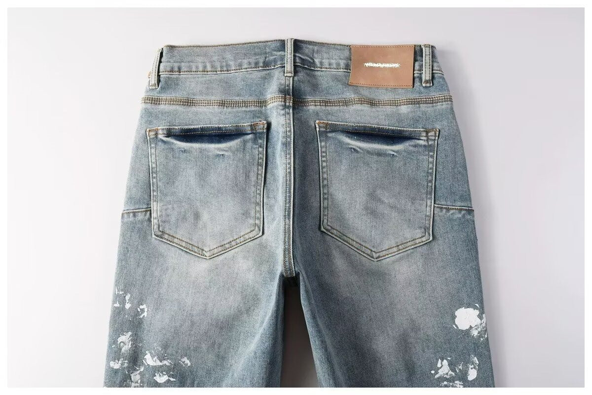 Jean slim stretch décontracté pour homme, style urbain 11