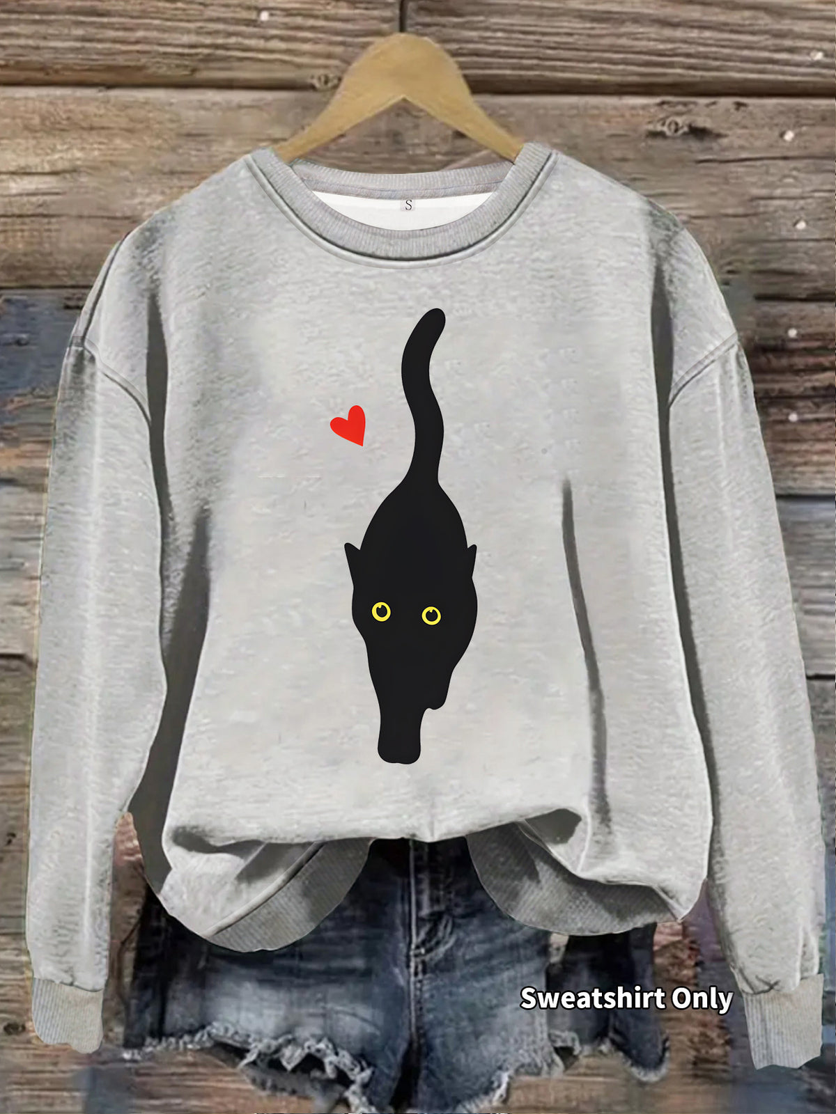 Sweat-shirt col rond en polyester, manches lanternes, imprimé transfert thermique, coupe ample, pour femme, 7 coloris 11