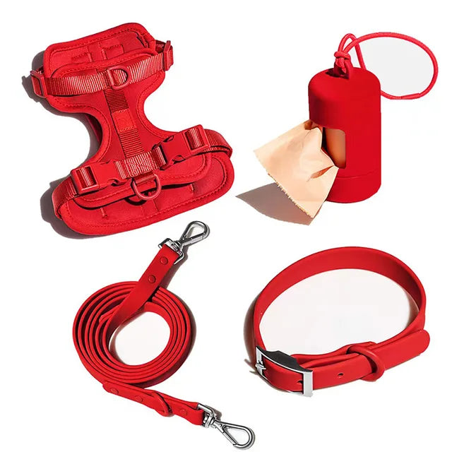 Set harnais, laisse et collier imperméables pour chien – photo 9 – Frippin'Dealz