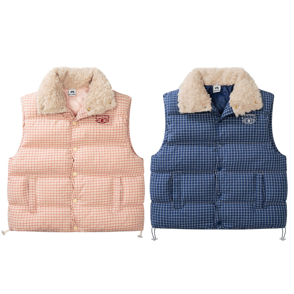 Manteau long sans manches coton col fourrure femme – photo 7 – Frippin'Dealz