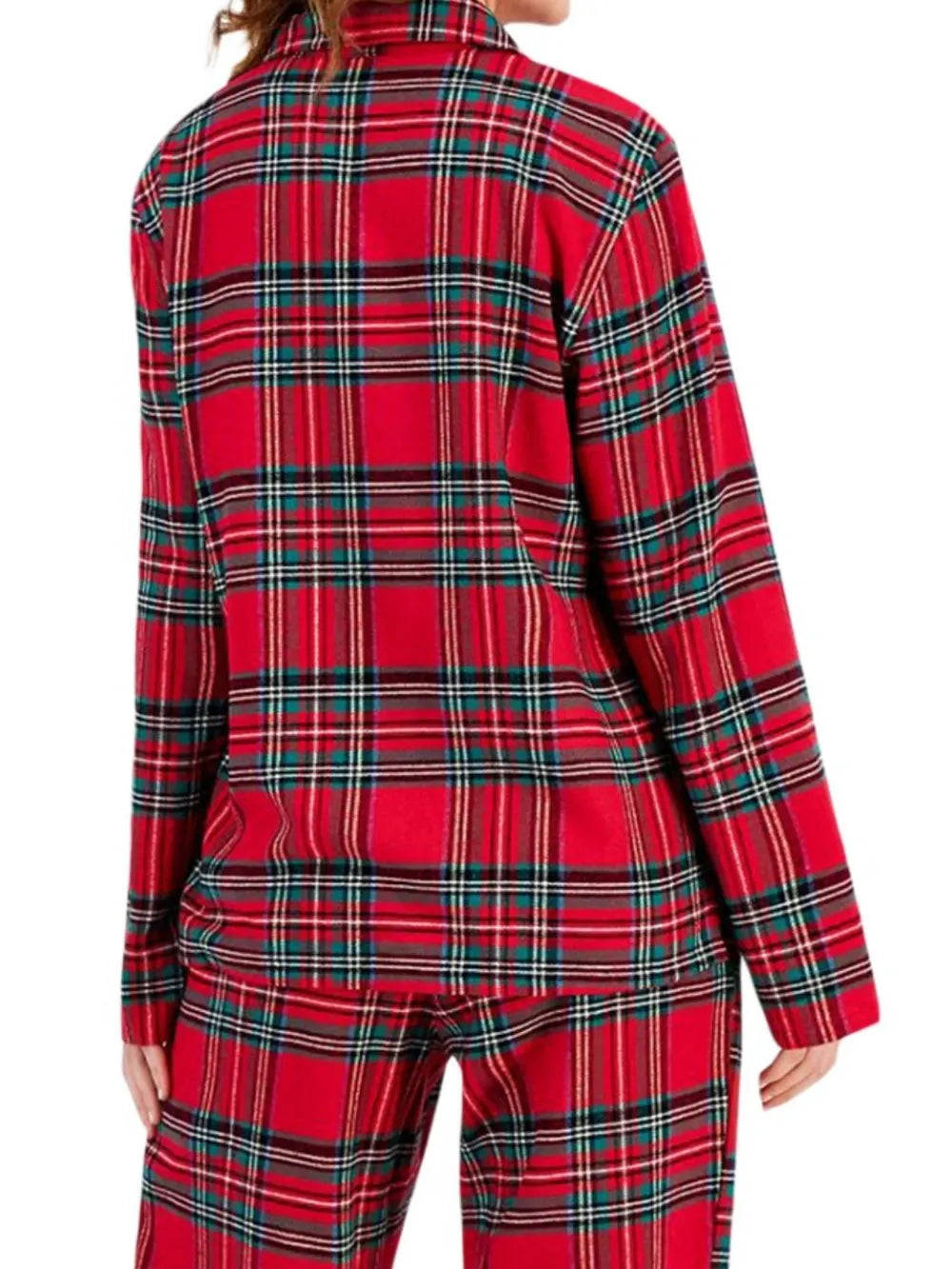 Ensemble de détente à carreaux, haut boutonné à col et pantalon assorti, deux pièces, pour femme, 3 coloris 4
