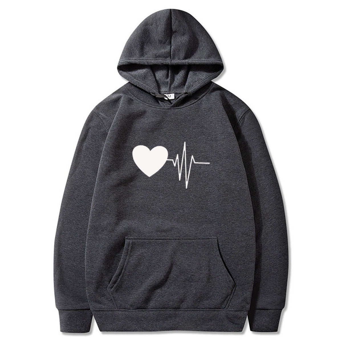 Sweat à capuche Love pour couple, design tendance décontracté 11