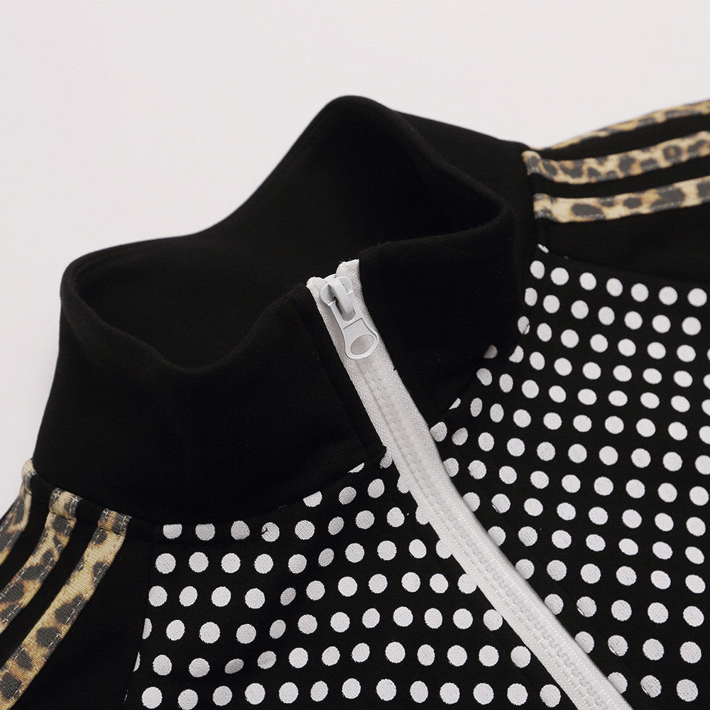 Veste zippée col montant pois bandes latérales doublure polaire homme – photo 13 – Frippin'Dealz