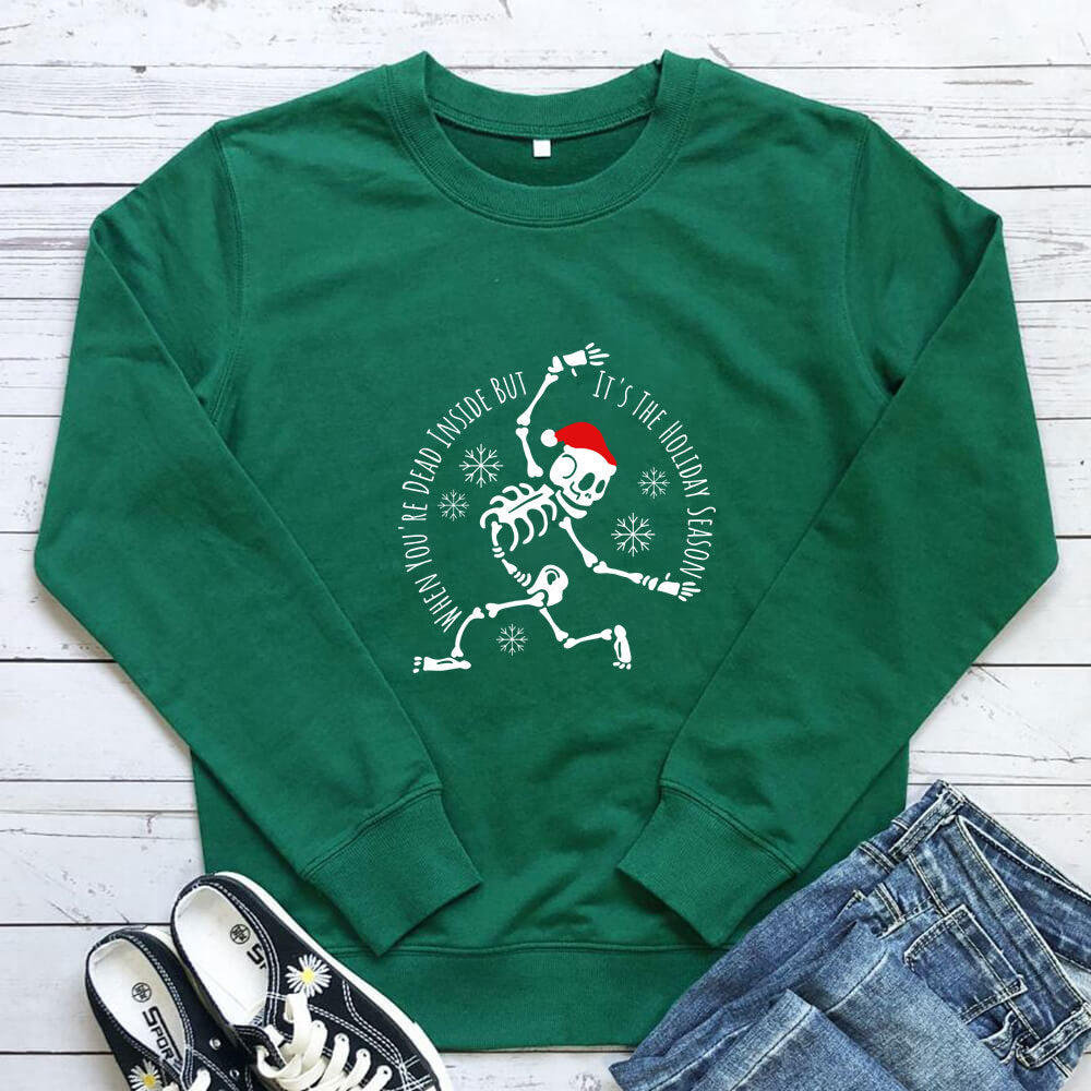 Sweat de Noël squelette dansant – photo 5 – Frippin'Dealz