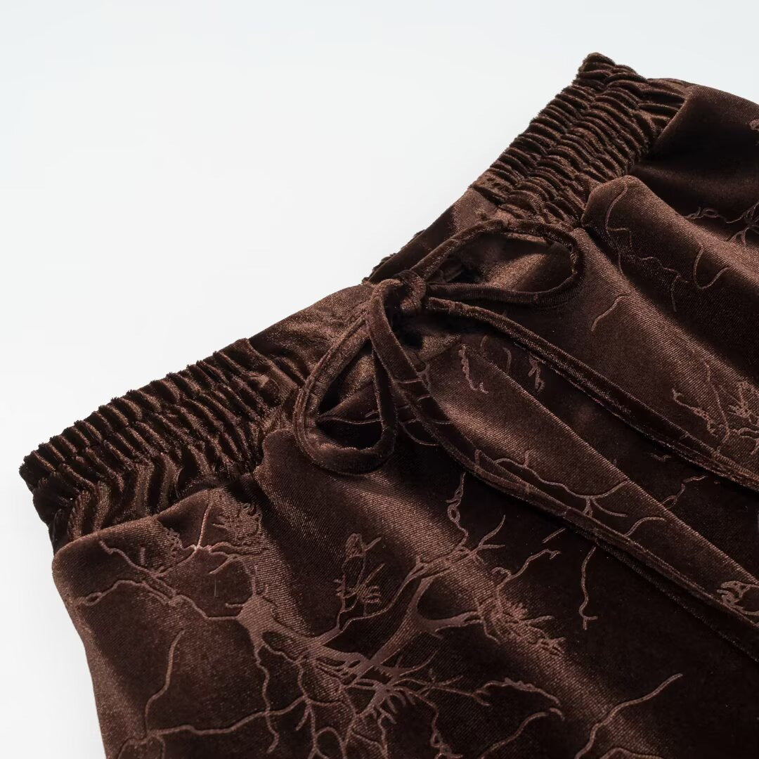 Pantalon droit jacquard velours – photo 5 – Frippin'Dealz