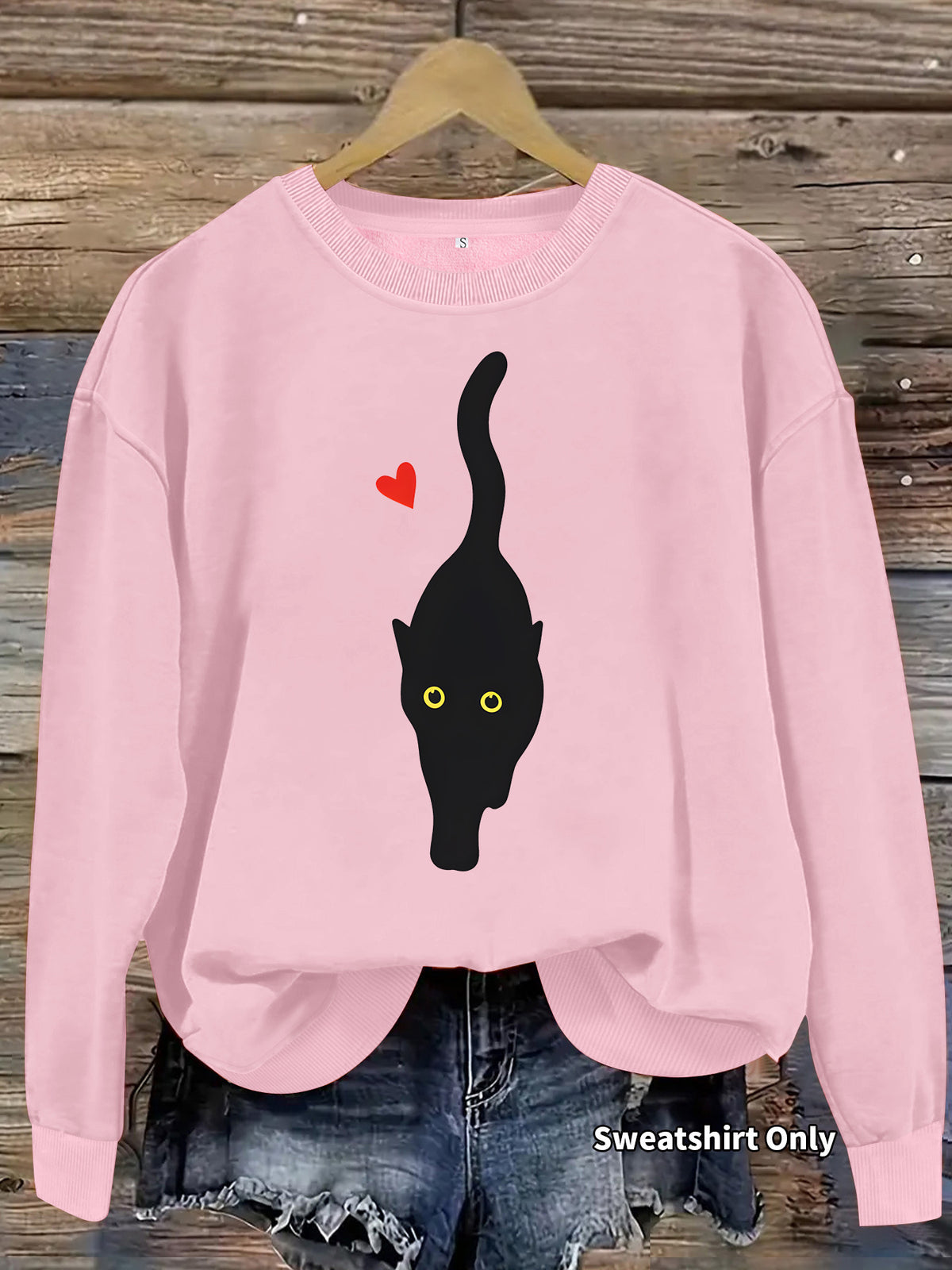 Sweat-shirt col rond en polyester, manches lanternes, imprimé transfert thermique, coupe ample, pour femme, 7 coloris 8