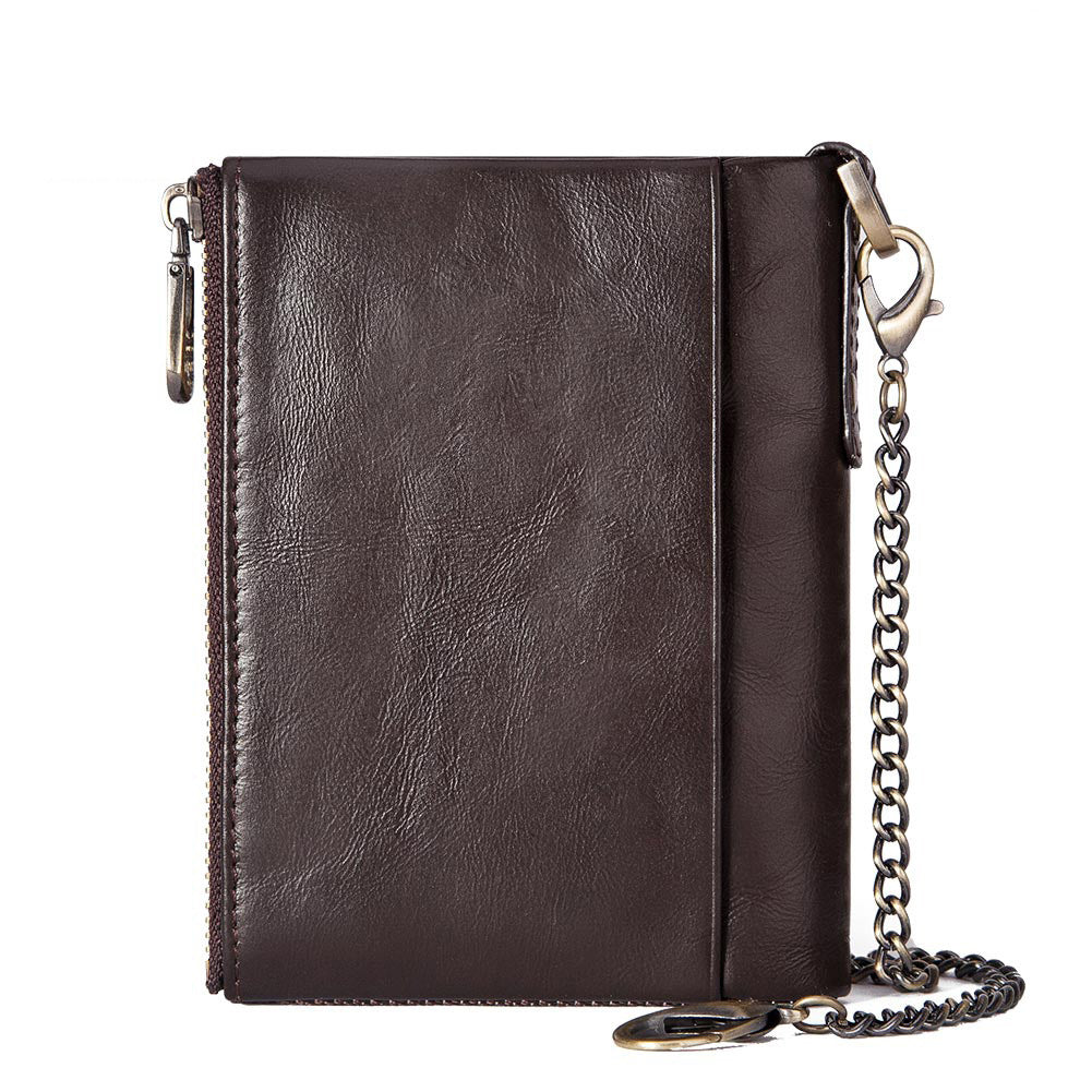 Portefeuille homme cuir de vachette RFID – photo 5 – Frippin'Dealz