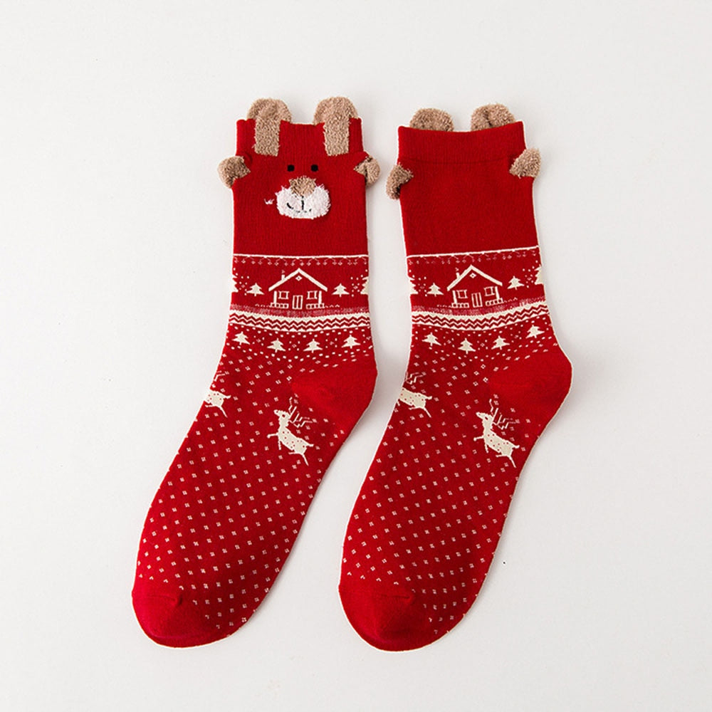 Chaussettes de Noël rennes – photo 3 – Frippin'Dealz