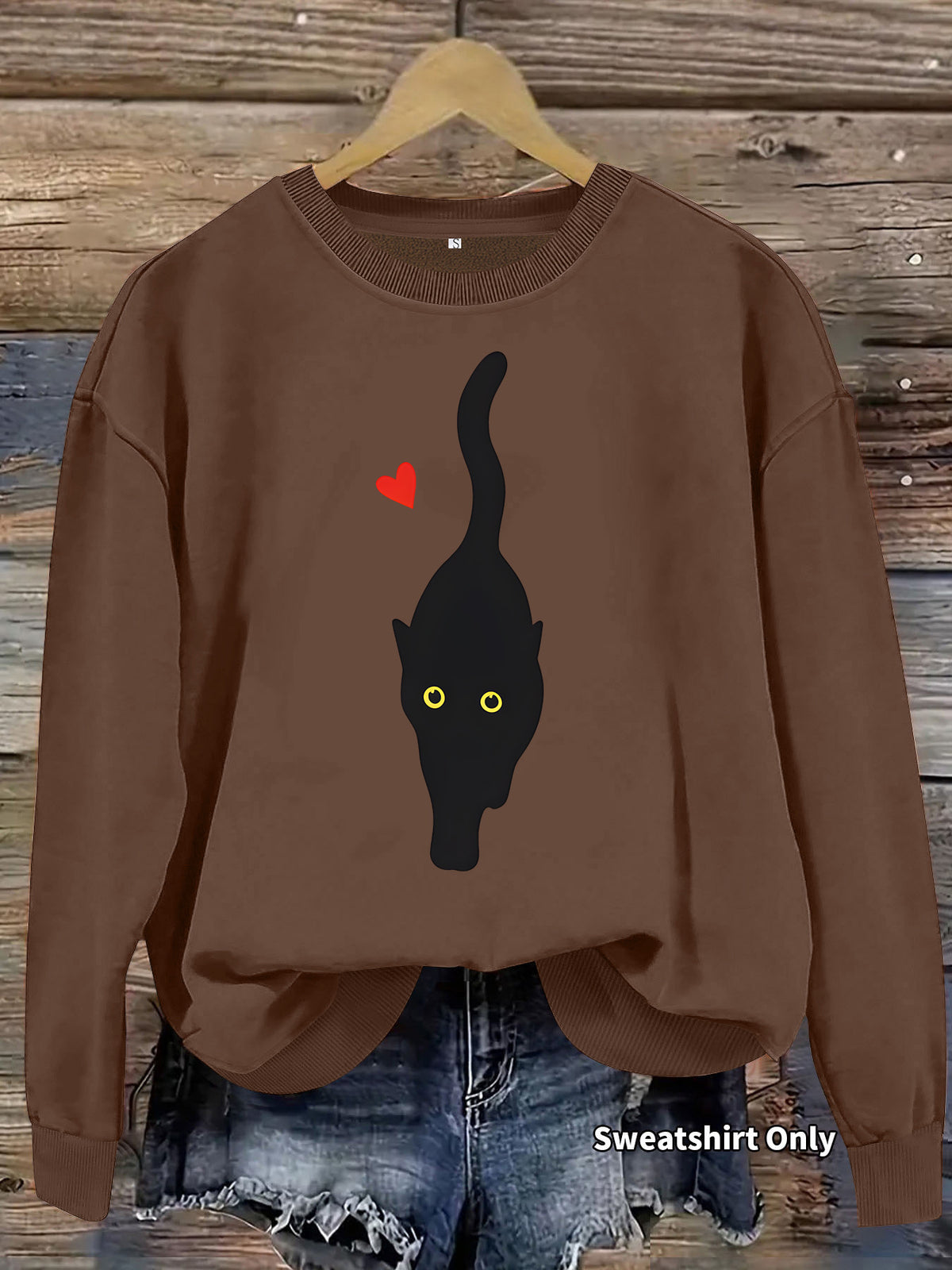 Sweat-shirt col rond manches lanternes – photo 7 – Frippin'Dealz