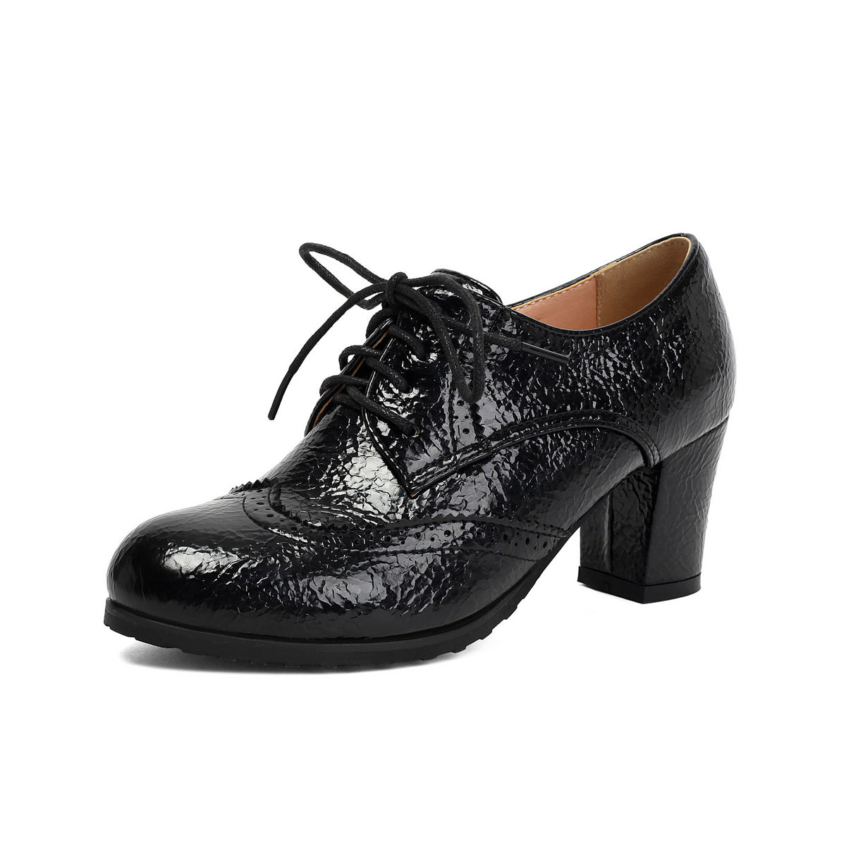 Derbies à talon épais et lacets – photo 6 – Frippin'Dealz
