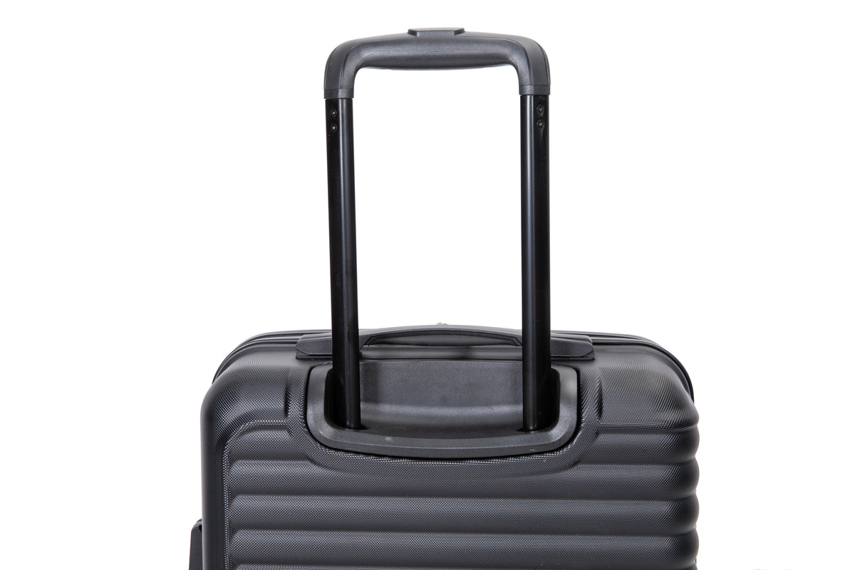 Valise cabine 55 cm rigide ABS 4 roues pivotantes noire 18