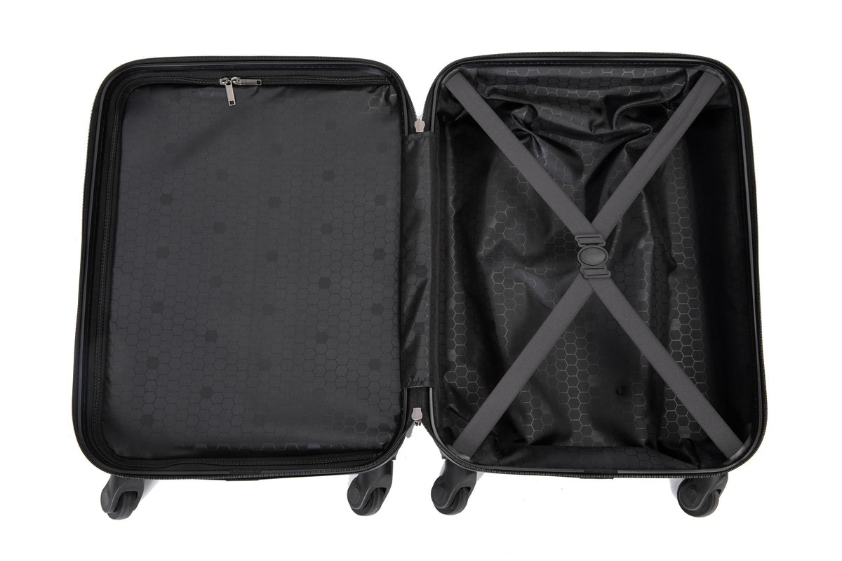 Valise cabine 55 cm rigide noire – photo 4 – Frippin'Dealz