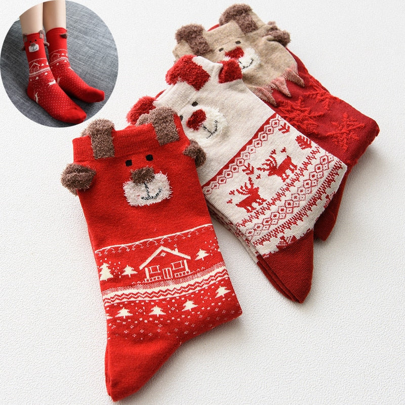 Chaussettes de Noël rennes – photo 1 – Frippin'Dealz