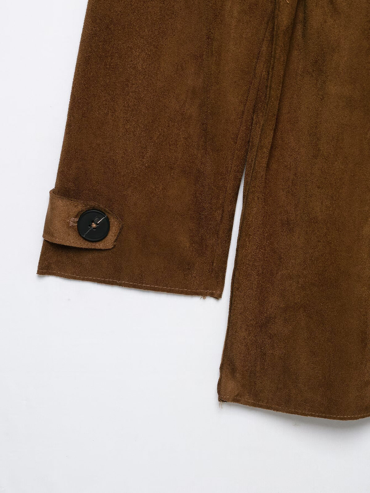Trench effet daim marron à ceinture femme – photo 15 – Frippin'Dealz
