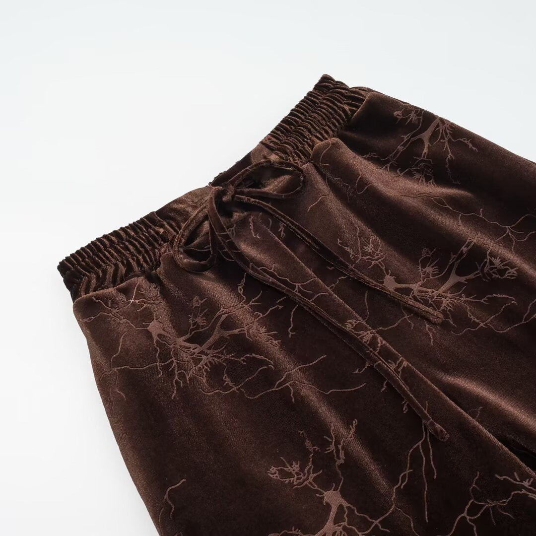 Pantalon droit jacquard velours – photo 8 – Frippin'Dealz