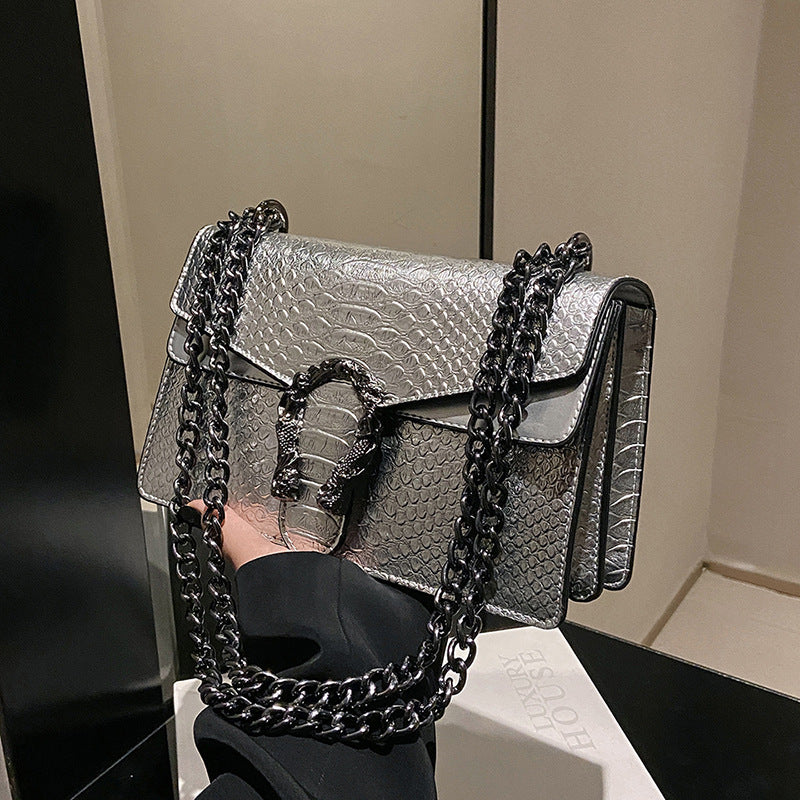Petit sac carré effet croco – photo 3 – Frippin'Dealz