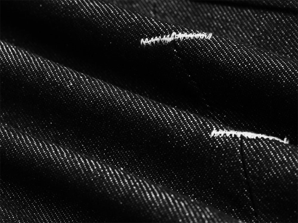 Jean ample à jambes larges en denim brut pour homme, design original 17