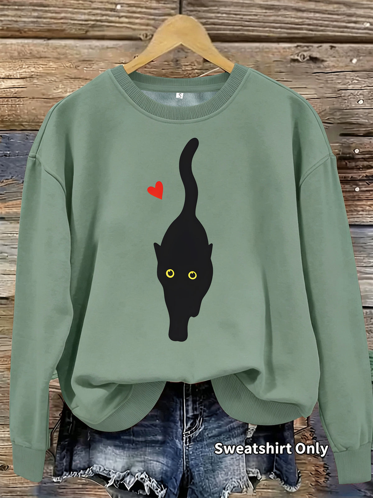 Sweat-shirt col rond manches lanternes – photo 3 – Frippin'Dealz