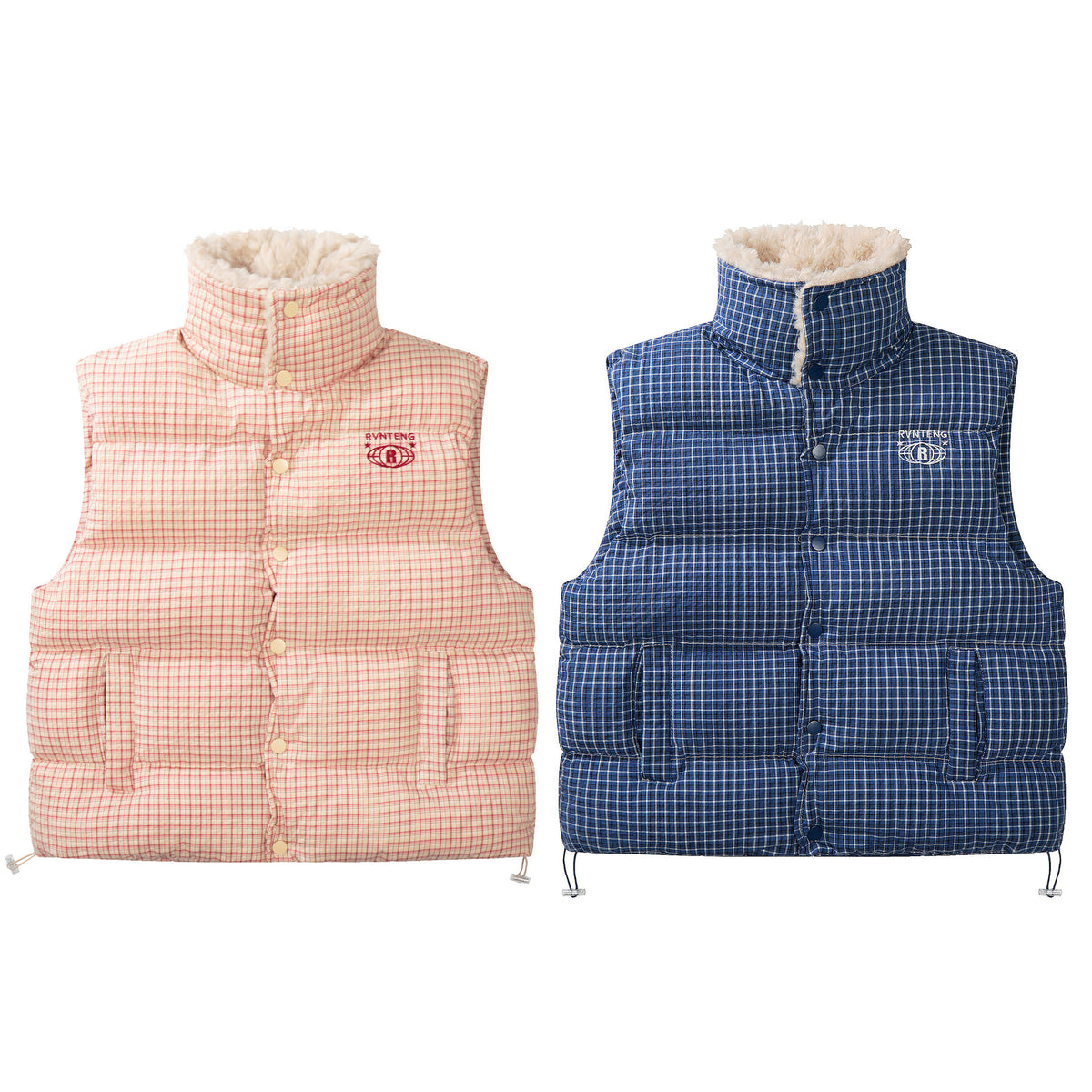 Manteau long sans manches coton col fourrure femme – photo 6 – Frippin'Dealz
