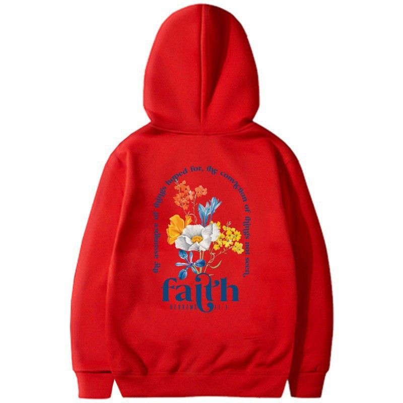 Sweat à capuche doublé polaire pour femme, manches oversize, lettres imprimées, poche kangourou 17