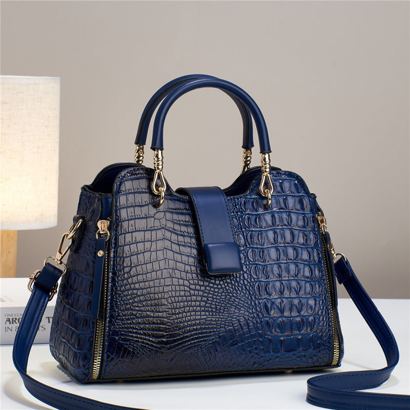 Sac à main effet croco en similicuir – photo 1 – Frippin'Dealz