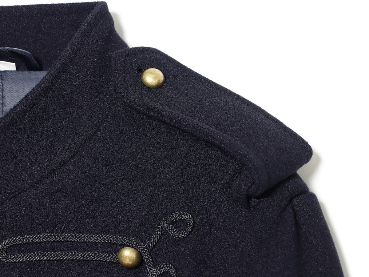 Veste courte col montant bleu marine femme – photo 10 – Frippin'Dealz
