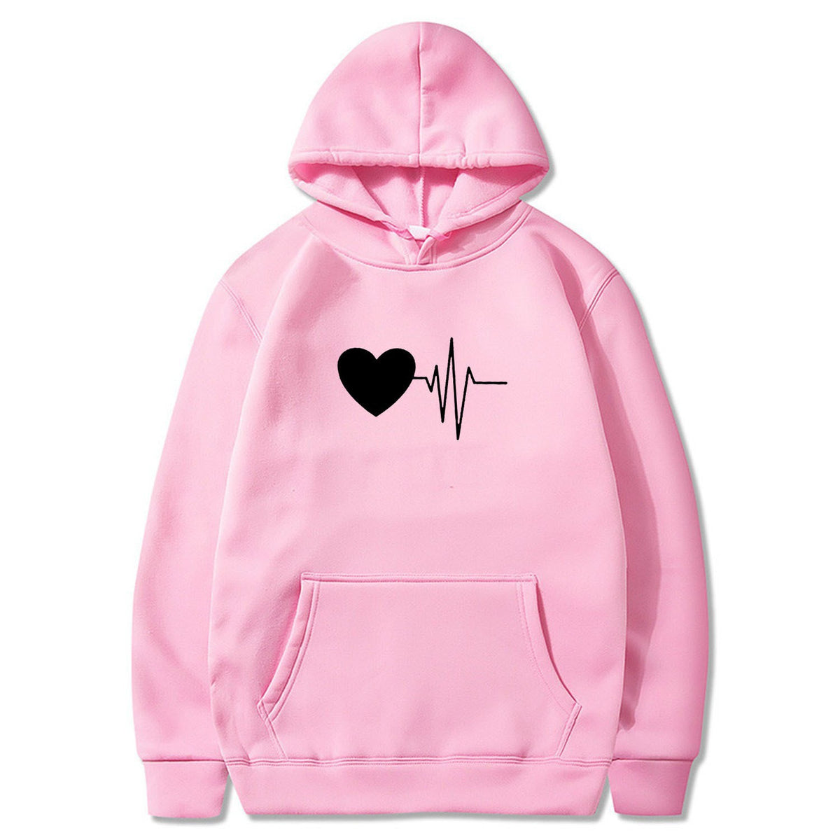 Sweat à capuche Love pour couple, design tendance décontracté 19