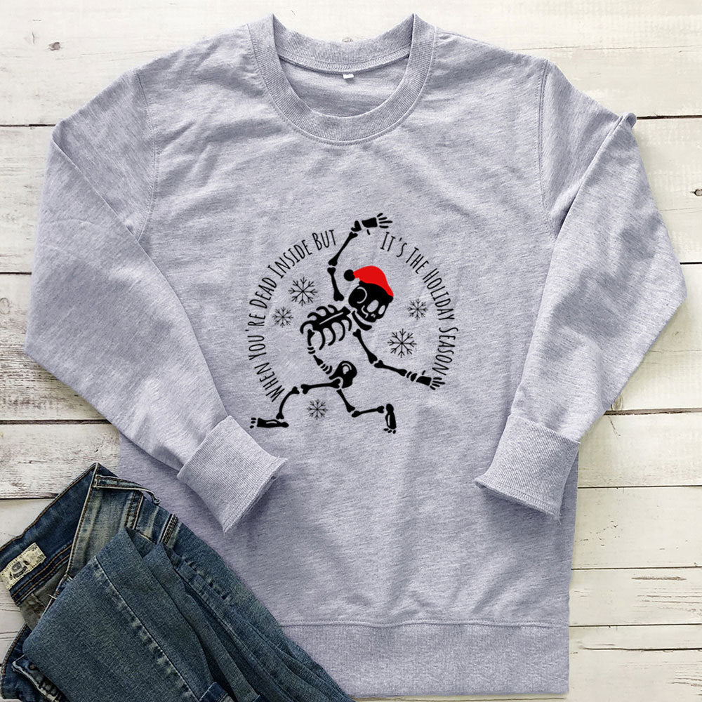 Sweat de Noël squelette dansant – photo 8 – Frippin'Dealz
