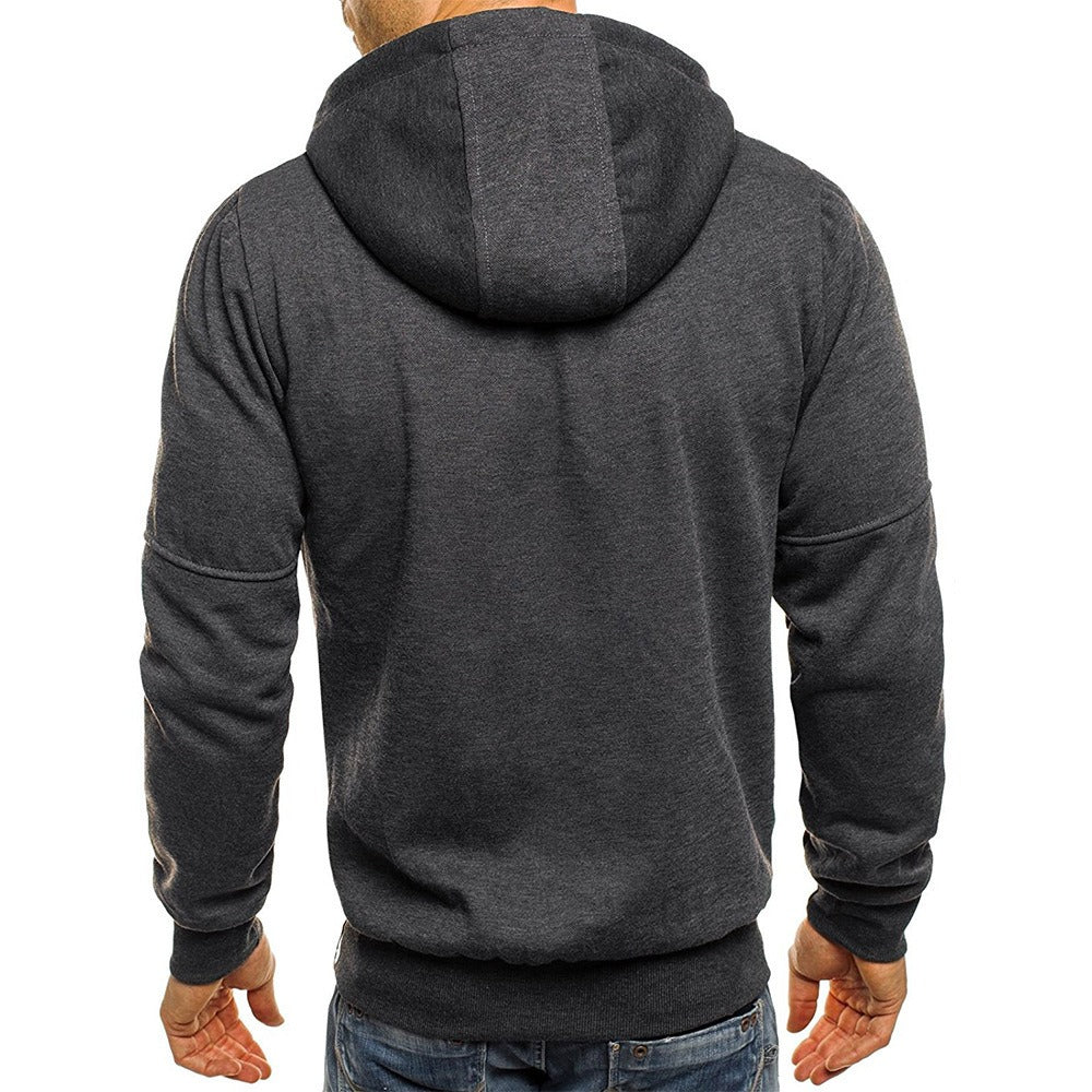 Gilet à capuche en jacquard pour homme, style sport et loisirs, 8 coloris 11