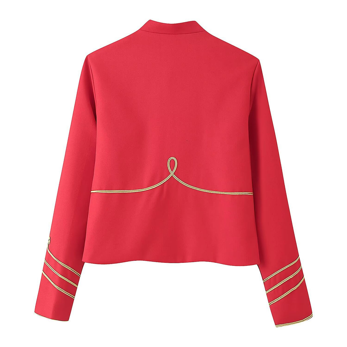 Veste rétro col montant double boutonnage doré femme – photo 13 – Frippin'Dealz