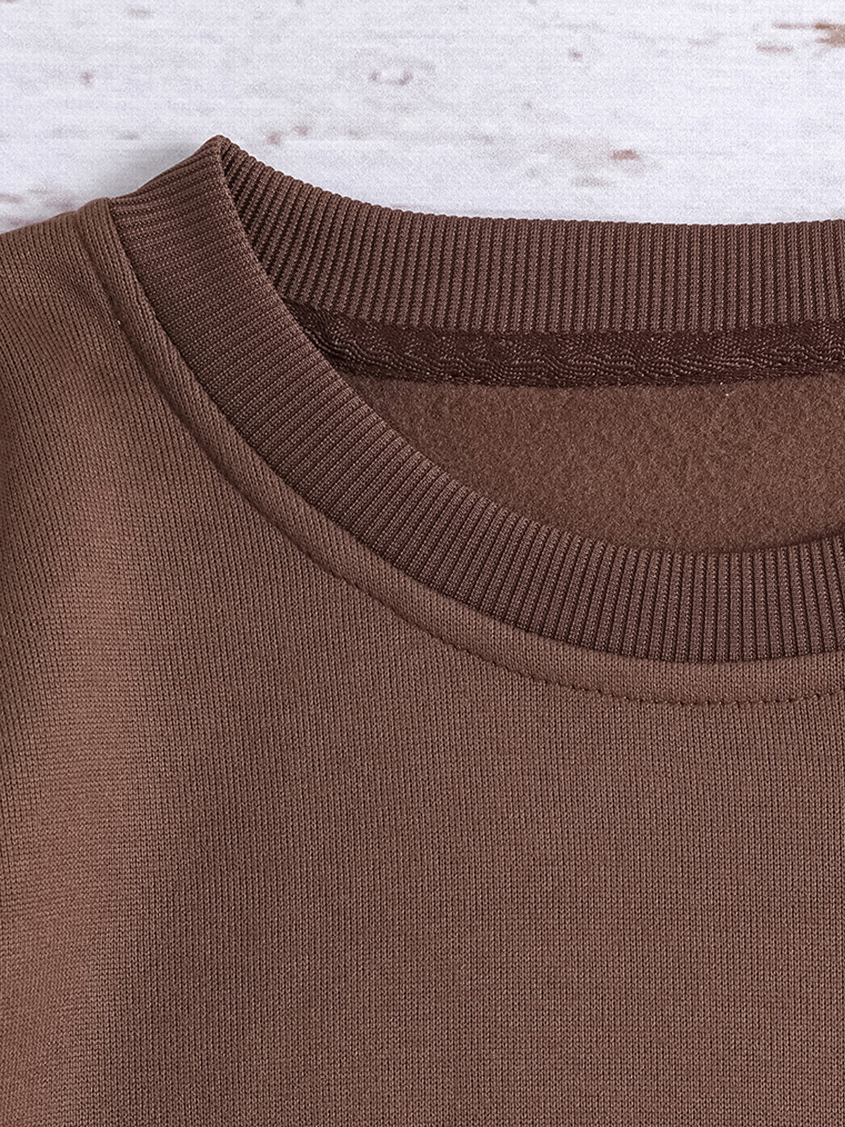 Sweat-shirt col rond citadin manches lanternes – photo 6 – Frippin'Dealz